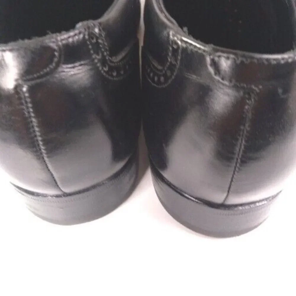 Florsheim‎ Mens Canton Black Cap Toe Oxfords Shoes 12 Medium (D) with Box